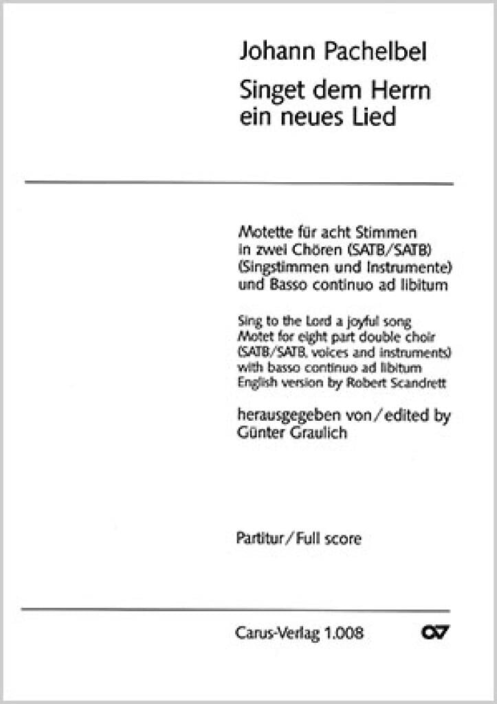 Singet dem Herrn ein neues Lied